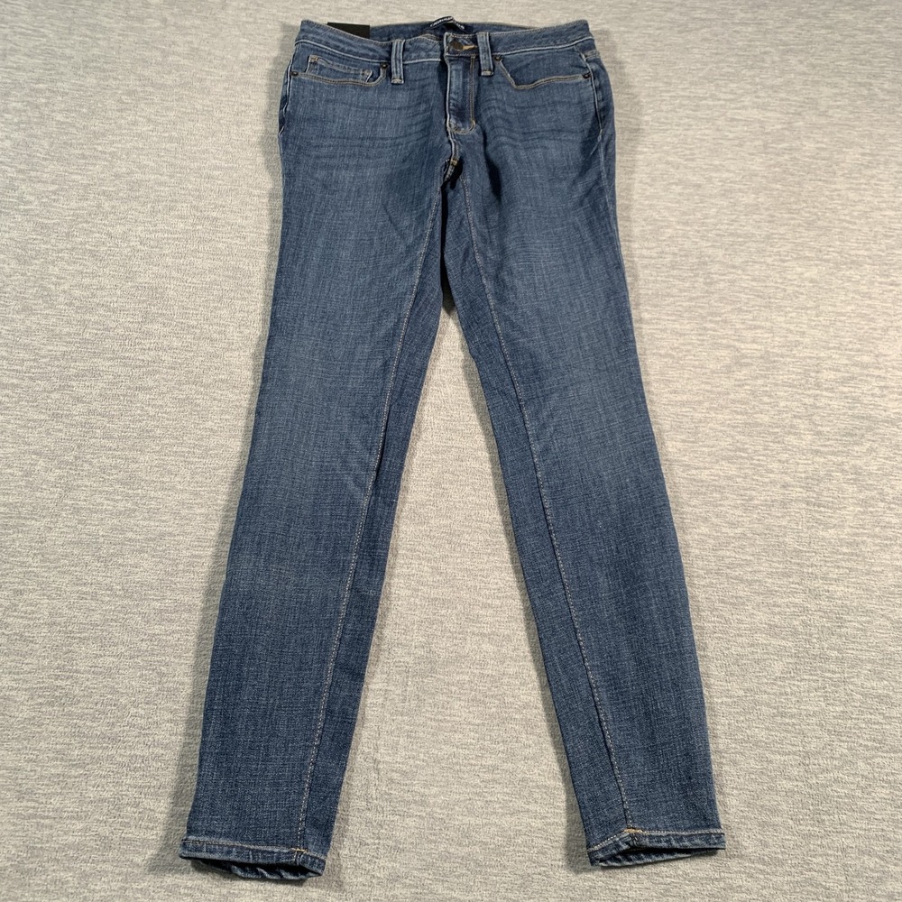 Calvin Klein Jeans Pants Womens 4 Skinny Stretch Denim Classic‎ Fit Blue Denim